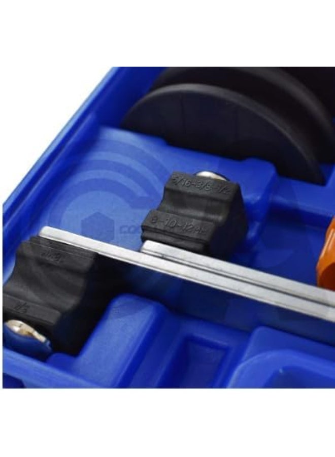 ويسترون مجموعة مثني أنابيب للأنابيب من 1/4" إلى 7/8" O.D، مجموعة مثني أنابيب من الألمنيوم بنظام الرافعة مع قاطع أنابيب وأداة إزالة الحواف. - Image 3